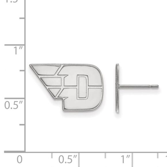 Sterling Silver University of Dayton Small Post Earrings - Picture 2 of 3